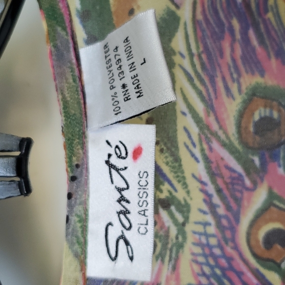 3/$30 Long Sleeve Sheer Top with Beading - Picture 4 of 6